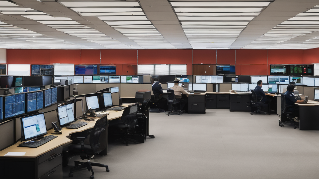 police using walkie talkie