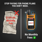 OKRADI G86 - LTE Push-to-Talk Walkie Talkie | Nationwide Coverage · Dual SIM · No Monthly Fees