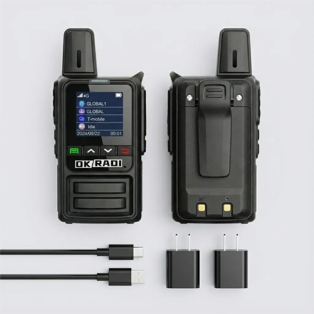 OKRADI G36 Long Range Walkie Talkie | Nationwide 4G LTE Two-Way Radio for Business & Off-Road