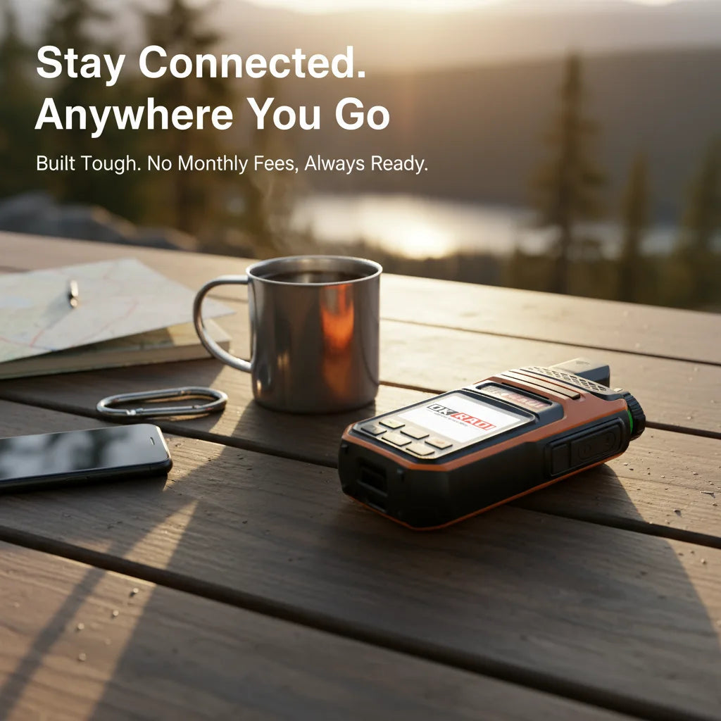 OKRADI G86 LTE walkie talkie in indoor scene